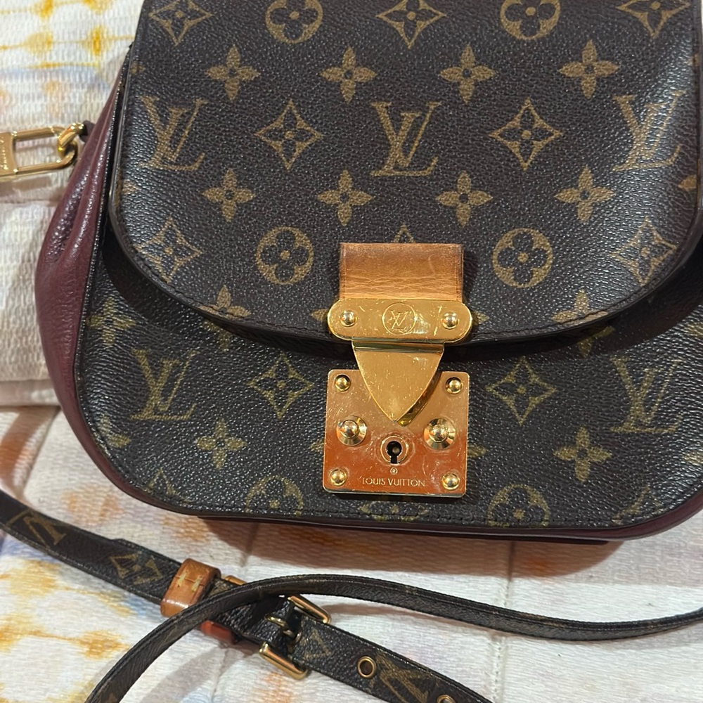 Louis Vuitton Monogram Crossbody Bag - Brown and Gold
